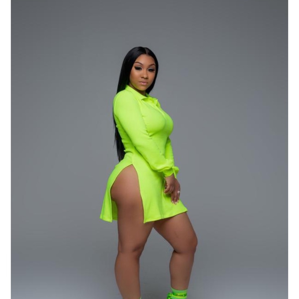 Small Shane justin split knit dress